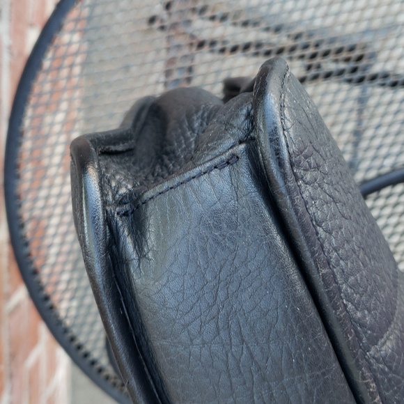 MCM Unisex Black Leather Messenger Laptop Bag Designer Convertible Professional - Picture 12 of 16